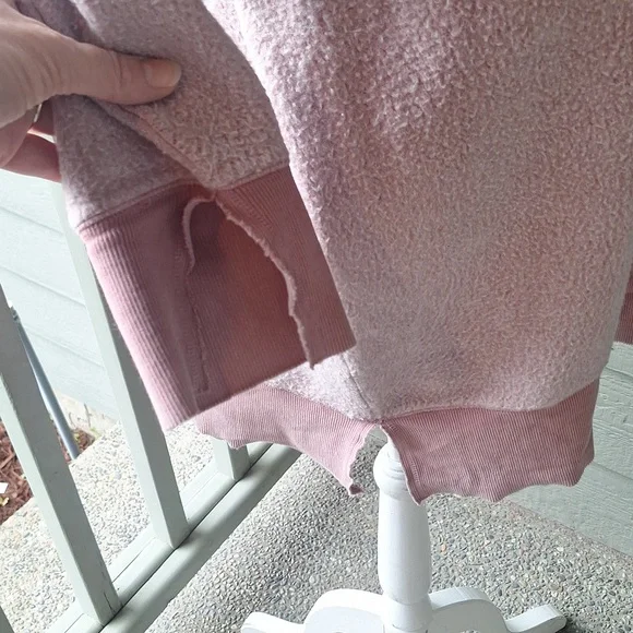 Free People Intimately oversized inside out tunic sweatshirt size Small - Picture 3 of 10